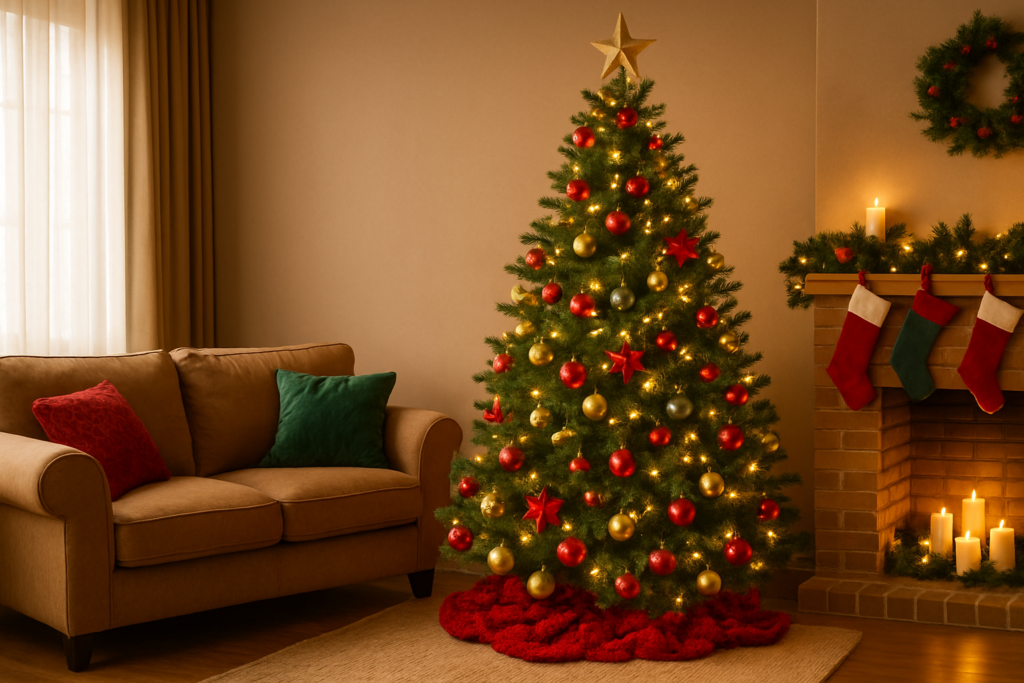 Descubra 15 ideias criativas de decoração de natal para apartamento. Soluções práticas para espaços pequenos com charme