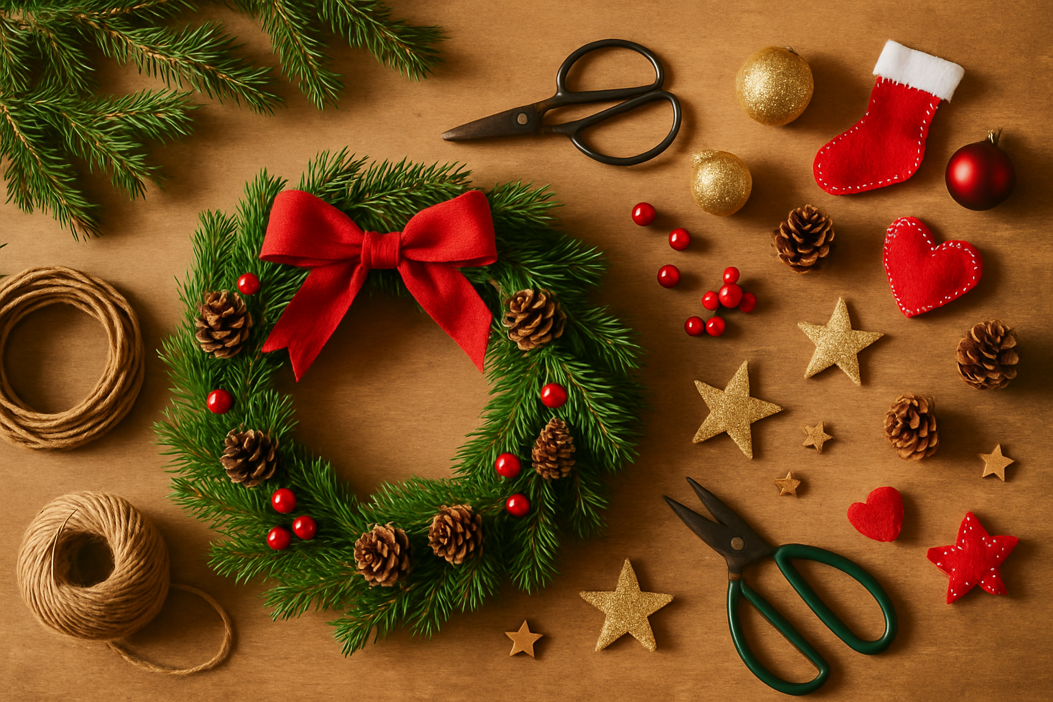 Guirlanda de Natal Caseira: 10 Ideias DIY Incríveis