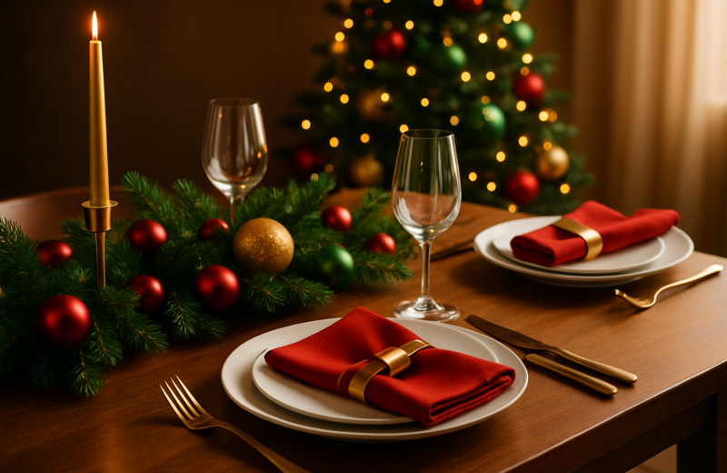 Mesa De Natal Decoração