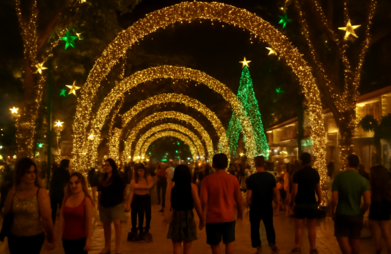 Onde ver luzes de Natal no Brasil em 2026