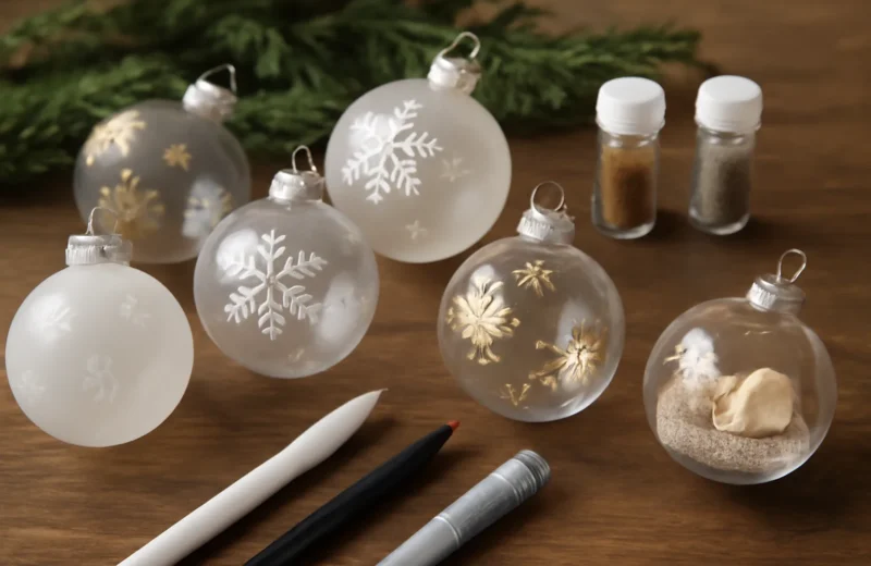 Bolas de Natal personalizadas: técnicas fáceis