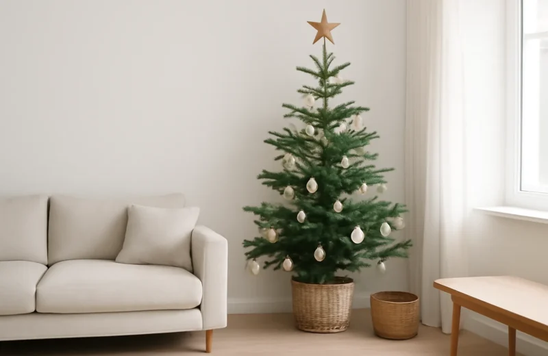 Decoração de Natal minimalista e escandinava