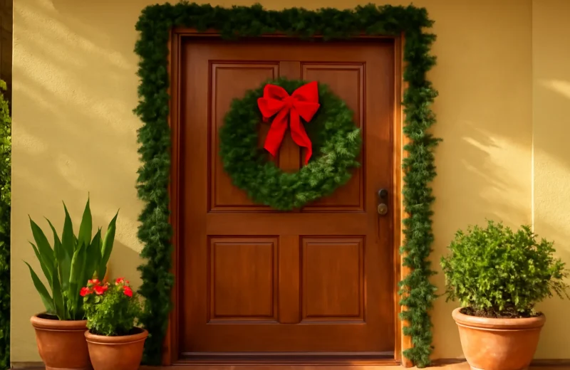 Decoração de Natal para porta: ideias para receber bem