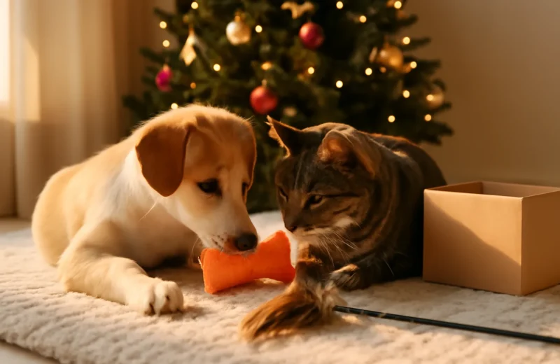 Presentes de Natal para cachorro e gato