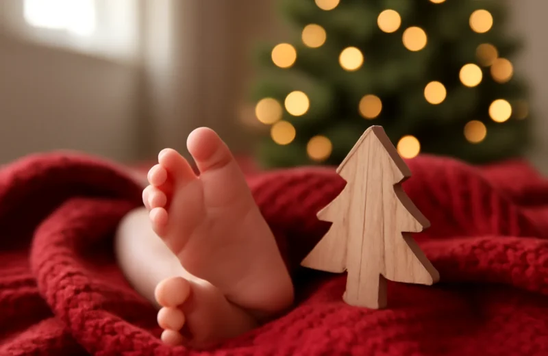 Primeiro Natal do bebê: ideias, fotos e cuidados